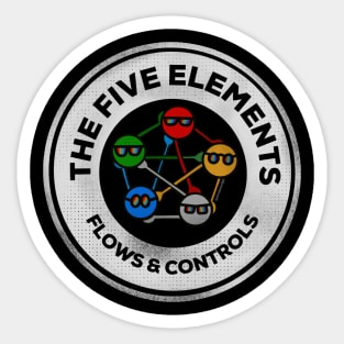 The Five Element Flows and Controls Sticker